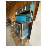 Antique Range with side water Reservoir 119cr. Blue Chome Antique Range with side water Reservoir 119cr. Blue Chome