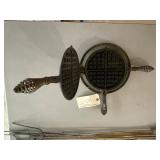 Antique Cast Iron Waffle Maker Antique Cast Iron Waffle Maker