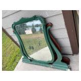 Vintage Dresser mirror & 2 -wooden brackets Vintage Dresser mirror & 2 -wooden brackets