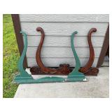 Vintage Dresser mirror & 2 -wooden brackets Vintage Dresser mirror & 2 -wooden brackets