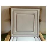 Molded Plastic Ceiling Tiles, 2 boxes - 24" x 24" / New in box Molded Plastic Ceiling Tiles, 2 boxes - 24" x 24" / New in box