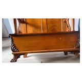42" wide Vintage Hall Bench with storage, Oak 42" wide Vintage Hall Bench with storage, Oak
