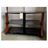 Glass entertainment stand Glass entertainment stand