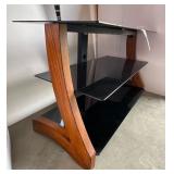 Glass entertainment stand Glass entertainment stand