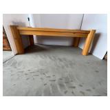 Wooden end table (Pine) (Matches Lot 49) Wooden end table (Pine) (Matches Lot 49)