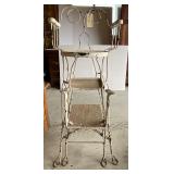 Antique Metal Shoeshine chair 53" tall Antique Metal Shoeshine chair 53" tall