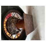 Antique wire wheel & tire Antique wire wheel & tire