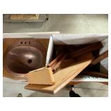 Wooden Dresser with 2 sinks Wooden Dresser with 2 sinks