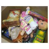 (F-2) Box of Misc Toys and Dolls... (F-2) Box of Misc Toys and Dolls...