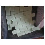 (EC1) Assorted Tile and 2 Glass Blo... (EC1) Assorted Tile and 2 Glass Blo...