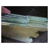 (EC1) Assorted Tile and 2 Glass Blo... (EC1) Assorted Tile and 2 Glass Blo...