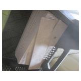 (EC1) Assorted Tile and 2 Glass Blo... (EC1) Assorted Tile and 2 Glass Blo...