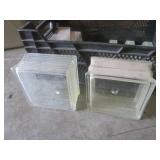 (EC1) Assorted Tile and 2 Glass Blo... (EC1) Assorted Tile and 2 Glass Blo...