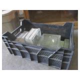 (EC1) Assorted Tile and 2 Glass Blo... (EC1) Assorted Tile and 2 Glass Blo...