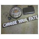 (BS) Miller Beer Clock, DVD Player,... (BS) Miller Beer Clock, DVD Player,...