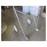 (EW1) Vintage Folding Metal Shoppin... (EW1) Vintage Folding Metal Shoppin...