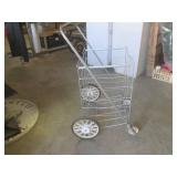 (EW1) Vintage Folding Metal Shoppin... (EW1) Vintage Folding Metal Shoppin...