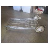 (EW1) Vintage Folding Metal Shoppin... (EW1) Vintage Folding Metal Shoppin...