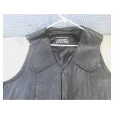(FRNT) New Genuine Leather Vest Siz... (FRNT) New Genuine Leather Vest Siz...