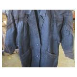 (FRNT) 188 West Leather Trench Coat... (FRNT) 188 West Leather Trench Coat...
