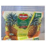 (B-2) 2 6-Packs Del Monte 100% Pine... (B-2) 2 6-Packs Del Monte 100% Pine...