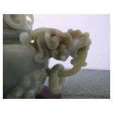 Jadeite Tripod Censer and Cover
