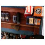 Two Tube Testers and Hundreds of Tubes all Original Casing