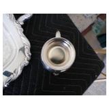 Vintage Oneida USA Silver Tray Coffee & Tea Set Complete