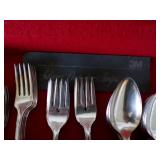 Vintage Oneida Silverware Set in Original Wood Case