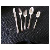 Vintage Oneida Silverware Set in Original Wood Case