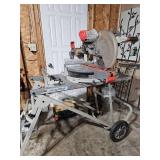 Rigid 12" Dual Bevel Slide Compound Miter Saw w/Mobile Workstand Rigid 12" Dual Bevel Slide Compound Miter Saw w/Mobile Workstand