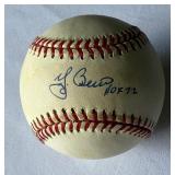 Yogi Berra Signed Baseball Inscribed "HOF 72" with PSA DNA COARawlings OALB Budig Ball with Case
