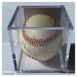 Yogi Berra Signed Baseball Inscribed "HOF 72" with PSA DNA COARawlings OALB Budig Ball with Case