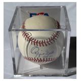 Ozzie Smith Signed and Inscribed "HOF 02" Baseball With PSA COA Rawlings OMLB Selig Ball With Case