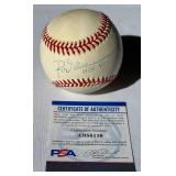 Rod Carew Signed and Inscribed "HOF 91" Baseball With PSA COA Rawlings OALB Budig Ball With Case