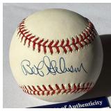 Bob Gibson Signed Baseball With PSADNA COA Rawlings ONLB White Ball With Case