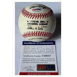 Warren Spahn Signed Baseball With PSADNA COA Rawlings ONLB White Ball With Case