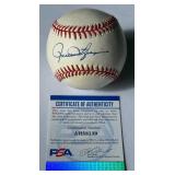 Rollie Fingers Signed Baseball With PSA COA Rawlings OALB Brown Ball With Case