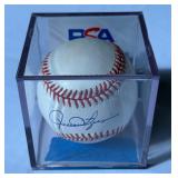 Rollie Fingers Signed Baseball With PSA COA Rawlings OALB Brown Ball With Case