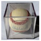 Mike Mussina Signed Baseball With PSADNA COA Rawlings OALB Budig Ball With Case