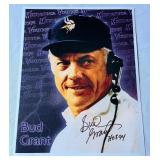 Bud Grant Signed ans Inscribed "HOF 94" Minnesota Vikings Football Photo