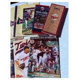 (9) Minnesota Twins Various Magazines, Media Guides, Year Books, and Calendars
