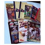 (9) Minnesota Twins Various Magazines, Media Guides, Year Books, and Calendars