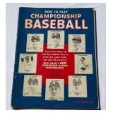 1964 Vintage How to Play Championship Baseball Magazine with Mickey Mantle