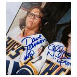 Slap Shot Signed and Framed Photo - Dave Hanson, Jeff Carlson and