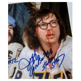 Slap Shot Signed and Framed Photo - Dave Hanson, Jeff Carlson and