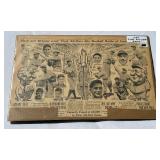 1933 First Major League Baseball All-Star Game Newspaper Article