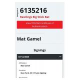 Mat Gamel Signed Rawlings Big Stick Baseball Bat with Tristar COA