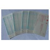 (5) Vintage 1979 NHL Challenge All-Star Votin Ballots NHL Challenge Cut Wilkinson Sword