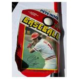 Vintage Pete Rose Baseball Plastic Helmet, Bat, and Ball Set